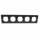 ⚡Рамка пятиместный серии Despina (Mono Electric). Цвет Графит