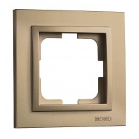 ⚡Рамка одноместная серии Despina (Mono Electric). Цвет Титан