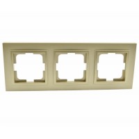 Рамка тримісна серії Despina (Mono Electric). Колір Титан