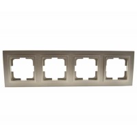Рамка чотиримісна серії Despina (Mono Electric). Колір Титан
