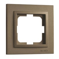 ⚡Рамка одноместная серии Despina (Mono Electric). Цвет Бронза