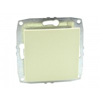 Механізм одноклавішного вимикача 10А серії Despina (Mono Electric) Білий з клавішею