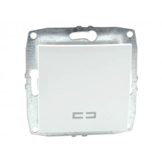 ⚡Механизм одноклавишного выключателя с подсветкой 10А серии Despina (Mono Electric) Белый с клавишей