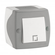 Вимикач одноклавішний серії Octans (Mono Electric). Колір Сірий