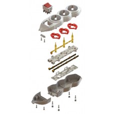 Колодка 6 гнізд з заземленням серії Orion Mono Electric