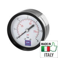 Манометр Rigamonti осьовий O63, 1/4", 4 бар Манометр Rigamonti осьовий O63, 1/4", 4 бар
