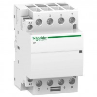Модульний контактор Schneider Electric Acti 9 iCT, 16А, 4NO, 24В, ~50Гц (А9С22114)