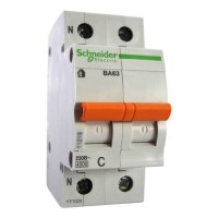 ⚡ 11215 Автоматический выключатель Schneider Electric ВА63 Домовой 25А 1 полюс + нейтраль ⚡ 11215 Автоматический выключатель Schneider Electric ВА63 Домовой 25А 1 полюс + нейтраль
