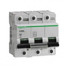 ⚡Автоматический выключатель Schneider Electric C120N, 63А, кривая D, 3 полюса,10кА (A9N18386)
