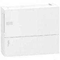 ⚡Щит навісний Mini Pragma білі двері, 1 ряд, 12 модулів, Schneider Electric, Італія (MIP12112)