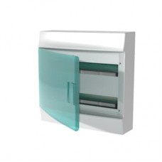 Шафа розподiльча  IP41 Mistral вбудована, прозорi дверi 36M з гвинтовим  N/PE клемником, 44 пiдключень 2ряди (1SPE007717F0921) 