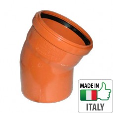 Колено (отвод) монтажное PVC для наружной канализации Redi Ø315x30°, 71111