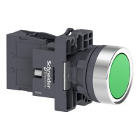 XA2EH031 Кнопка с фиксацией, зеленая, 1НО