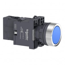 XA2EW36M1 Кнопка с подсветкой, LED, 220В, синяя, 1НВ
