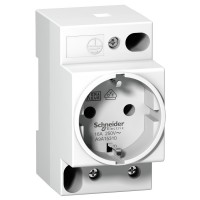 DIN-розетка модульная Acti9 2Р + Е 16А немецкий стандарт (A9A15310) DIN-розетка модульная Acti9 2Р + Е 16А немецкий стандарт (A9A15310)