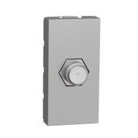 ⚡Розетка TV Coaxial F-type 1 модуль Unica New алюміній (NU346830)