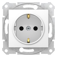 SDN3000121 Розетка з заземленням і захисними шторками 16А Sedna. Колір Білий SDN3000121 Розетка з заземленням і захисними шторками 16А Sedna. Колір Білий