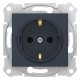 ⚡ Розетка с заземлением и защитными шторками Sedna Schneider Electric 16А графит (SDN3000170) ⚡ Розетка с заземлением и защитными шторками Sedna Schneider Electric 16А графит (SDN3000170)