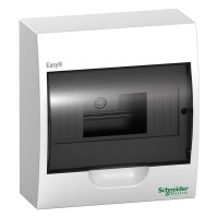 Щиток розподільчий навісний Schneider Electric Easy9 на 8 модулів, димчаті дверцята Щиток розподільчий навісний Schneider Electric Easy9 на 8 модулів, димчаті дверцята