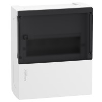 ⚡Щит навесной Mini Pragma дымчатые двери, 1 ряд, 8 модулей, Schneider Electric, Италия (MIP12108S)