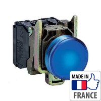 XB4BVB6 Сигнальная лампа со встроенным светодиодом Schneider Electric XB4-B, синяя, металл. основание, 24В