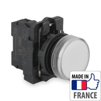 XB5AVM1 Сигнальная лампа со встроенным светодиодом Schneider Electric XB5-A, белая, пластик. основание, 230-240В