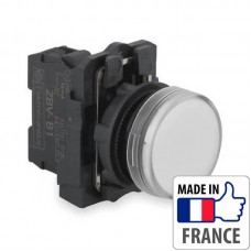 XB5AVB1 Сигнальная лампа со встроенным светодиодом Schneider Electric XB5-A, белая, пластик. основание, 24В