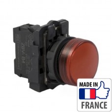 XB5AVB4 Сигнальная лампа со встроенным светодиодом Schneider Electric XB5-A, красная, пластик. основание, 24В