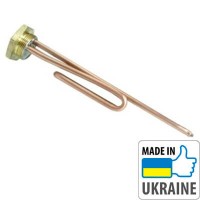 ТЭН 1,5 кВт, гайка, прямой, под анод М6 (нержавеющая сталь)