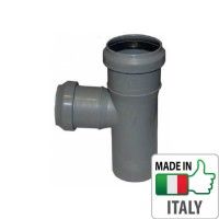 Тройник канализационный Valsir HTEA O40/40x87°, 508011