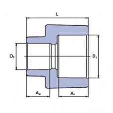 PP-R Муфта переходная 32x25мм, Wavin Ekoplastik, SRE03225XX