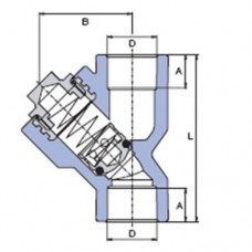 PP-R зворотній клапан 20мм, Wavin Ekoplastik, SZKL020XXX