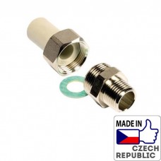 Резьбовое соединение наружное под PP трубу 1/2”x20мм, Wavin Ekoplastik, SSE02020XX