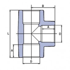 PP-R Тройник, d=16мм, Wavin Ekoplastik, STK016XXXX