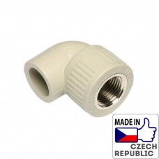 PP-R кутник 90o з металевим внутрішнім різьбленням 1/2”x16мм, Wavin Ekoplastik, SKOI01620X