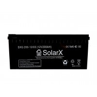 Гелевый аккумулятор SolarX SXG 200-12 (12V 200Ah) Гелевый аккумулятор SolarX SXG 200-12 (12V 200Ah)