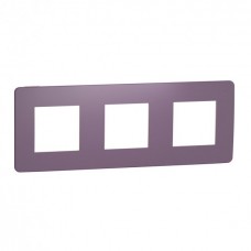 Рамка 3-х постовая Unica New лиловый/бежевый (NU280615)