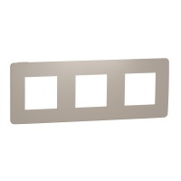 ⚡Рамка 3-х постовая Unica New песочный/бежевый (NU280627)
