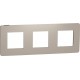 ⚡Рамка 3-х постовая Unica New песочный/антрацит (NU280628)