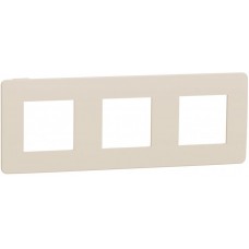 ⚡Рамка 3-х постова Unica New бежевий/бежевий (NU280644)
