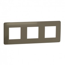 Рамка 3-х постова Unica New бронза/бежевий (NU280651)