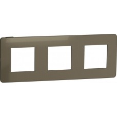 Рамка 3-х постова Unica New бронза/антрацит (NU280652)