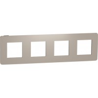 ⚡Рамка 4-х постова Unica New пісочний/антрацит (NU280828)