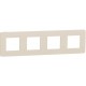 ⚡Рамка 4-х постовая Unica New бежевый/бежевый (NU280844)