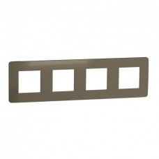 Рамка 4-х постова Unica New бронза/бежевий (NU280851)