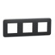 ⚡Рамка 3-х постовая Unica New антрацит (NU400654)
