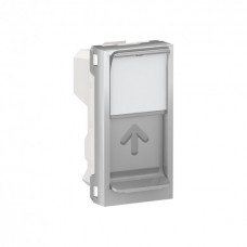 Центральная плата RJ45 Keystone/Systimax 1 модуль алюминий (NU946030)